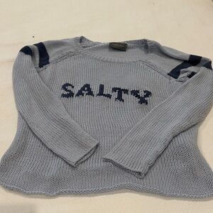 Wooden Ships Blue 'Salty' Sweater